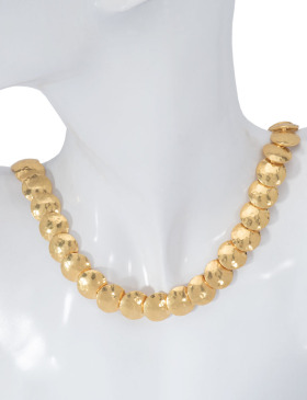 Nested Gold Disc Necklace