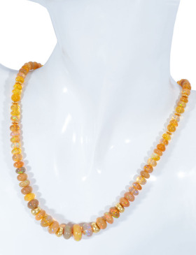 Ethiopian Opal Hydrophane Necklace 24
