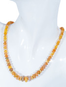Ethiopian Hydrophane Opal Necklace 24" View 2