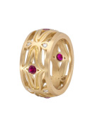 High Dome Ruby Lily Ring View 1