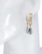 Indian Blue Flash Moonstone Majesta Drops View 2