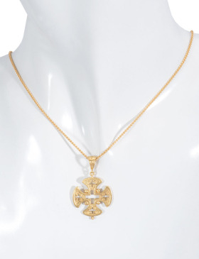 Gold Amalfi Cross Pendant