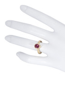 Pink Sapphire Be Mine Ring View 2