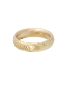 Peened Embrace Band 22kt Gold View 1
