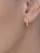 Small Ribbon Hoops View 2