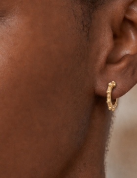 Small Gardenia Hoops