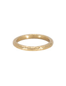 18kt Yellow Gold Narrow Peened Band View 1