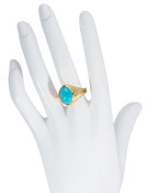 Candelario Turquoise Signet Ring View 2