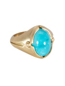 Candelario Turquoise Signet Ring View 1