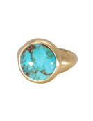 Royston Turquoise Signet Ring View 1